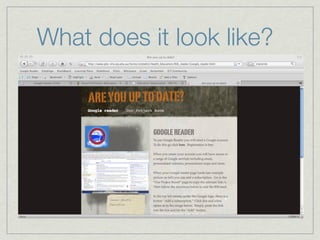 What does it look like?
 