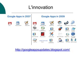 L'innovation




http://googleappsupdates.blogspot.com/
 