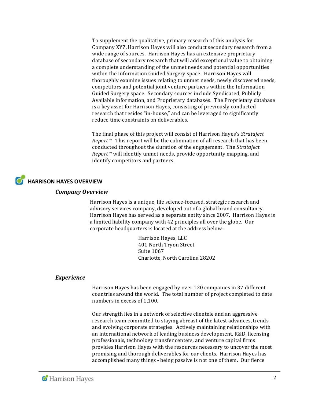Landscape Proposal Template