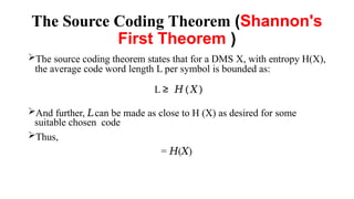 Comprehensive Lecture on Source Coding in Information Theory and Coding ...