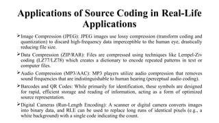 Comprehensive Lecture on Source Coding in Information Theory and Coding ...