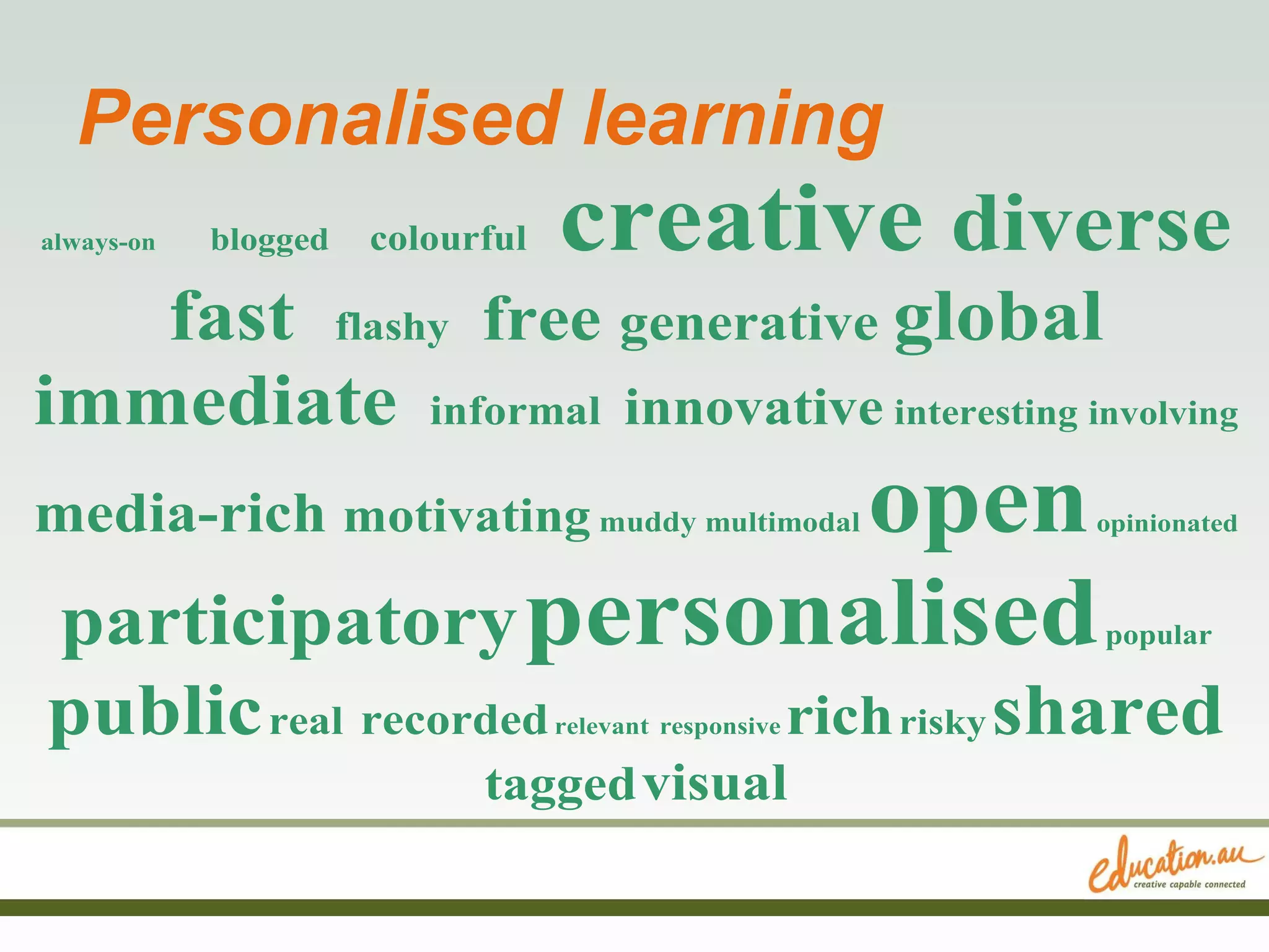 Personalised learning 