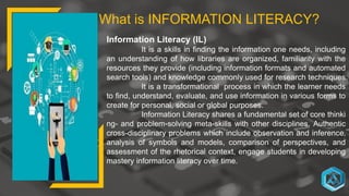 Information literacy