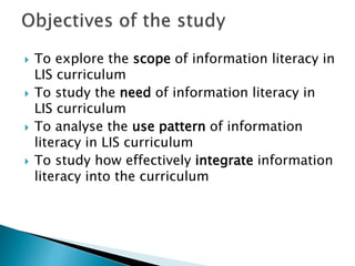 Information literacy for knowledge society | PPTX