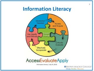 5
Information Literacy
Information Literacy. ( July 14, 2014)
 
