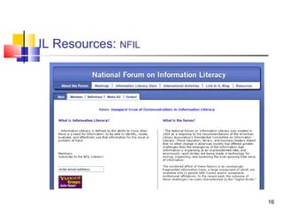 IL Resources: NFIL




                     16
 
