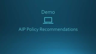 Retention Policy
… a unified retention
and deletion system
across apps and
services. Done to
comply with industry
regulati...