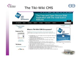 The Tiki-Wiki CMS

 