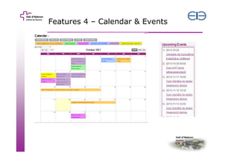 Features 4 – Calendar & Events

 