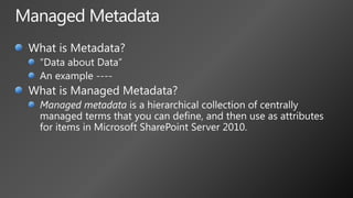 Chris Geier: Information Management in SharePoint 2010