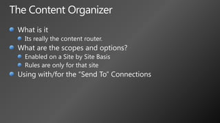 Chris Geier: Information Management in SharePoint 2010