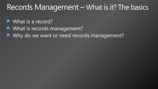 Chris Geier: Information Management in SharePoint 2010