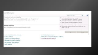 Chris Geier: Information Management in SharePoint 2010