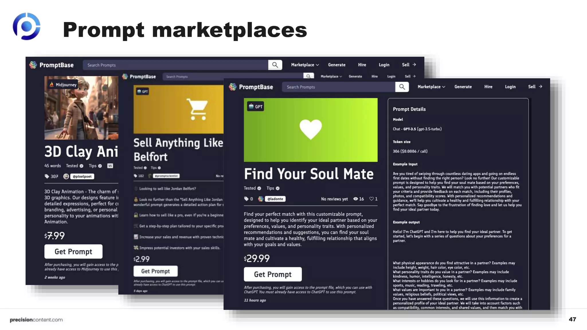 47
Prompt marketplaces
 