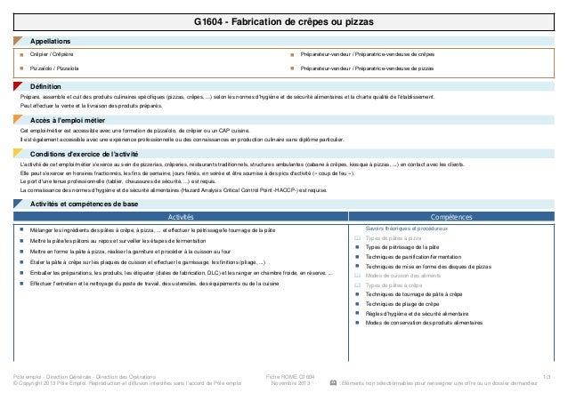 Fiche metier hotellerie