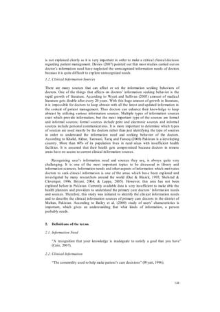 What Doctors Study.pdf Information Needs and Sources of Doctors | PDF