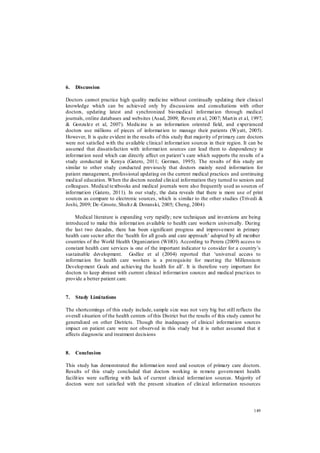 What Doctors Study.pdf Information Needs and Sources of Doctors | PDF