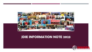 JDIE INFORMATION NOTE 2023
 