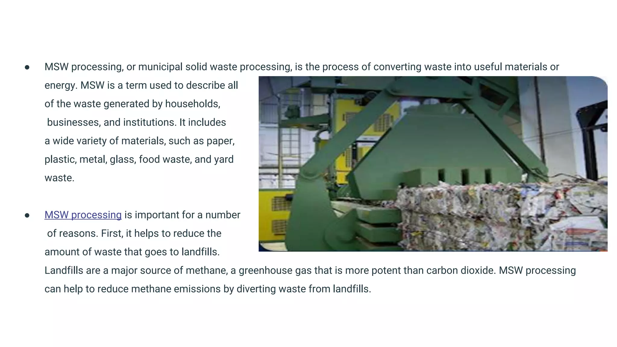 Information Of MSW Processing pptx information-of-msw-processing-pptx