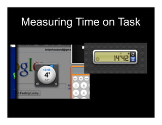 Measuring Time on Task
 