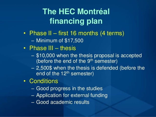 Hec Montreal Ph D In Adminstration A Strategic Choice