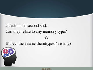 Information processing model or memory model | PPTX