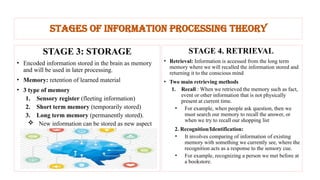 LEARNING THEORIES-INFORMATION PROCESSING THEORY | PPTX