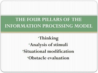 Comprehensive Overview of Information Processing Theory and Memory ...