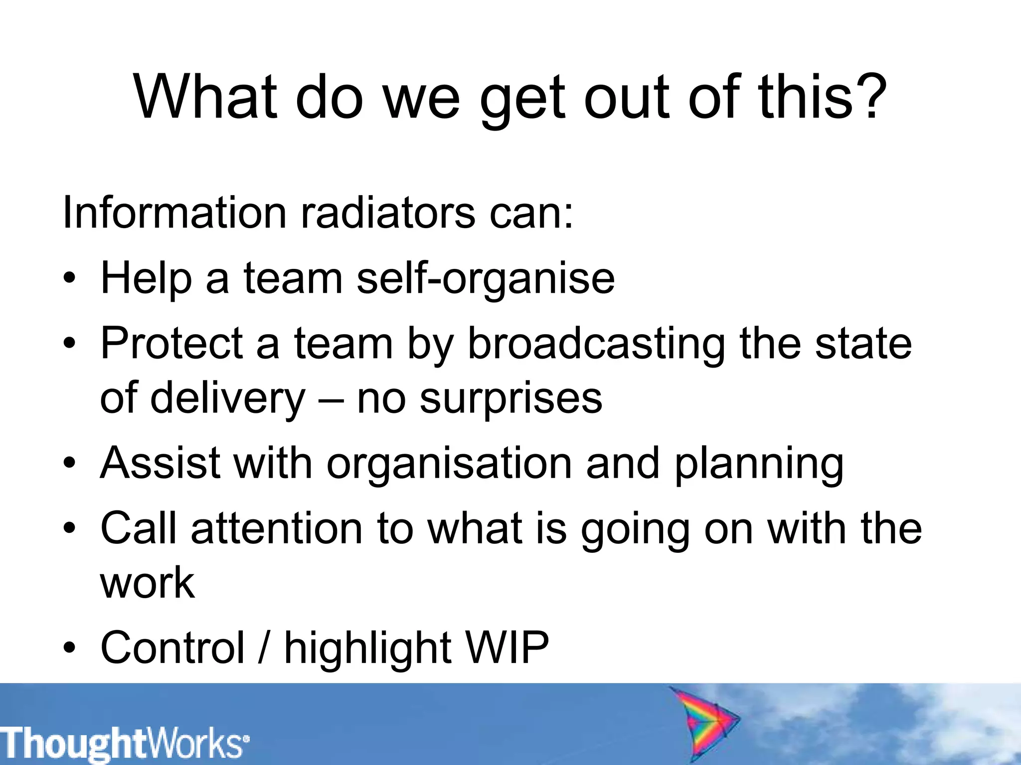 Information radiators | PPTX