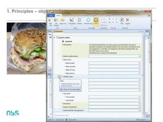 1. Principles – object definition
 