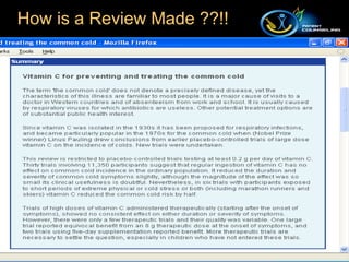 How is a Review Made ??!! 