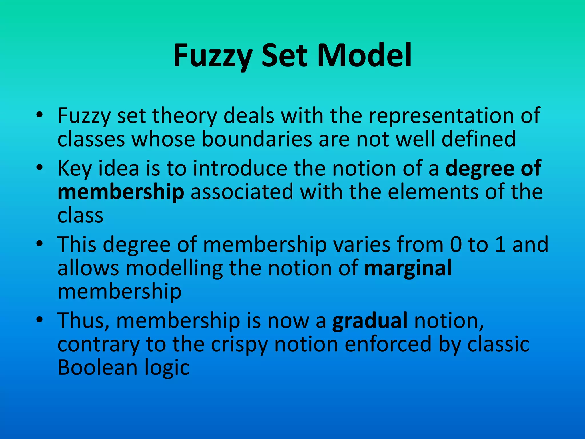 Information retrieval 14 fuzzy set models of ir | PPT
