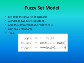 Information retrieval 14 fuzzy set models of ir | PPTX