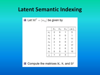 Information retrieval 16 latent semantic indexing model | PPTX