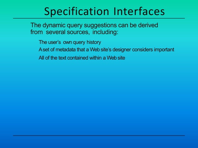 Information retrieval 3 query search interfaces | PPT