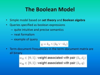 Information retrieval 7 boolean model | PPT