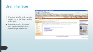 User Interface Library Database Digital Library | PPT