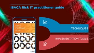 ISACA Risk IT practitioner guide
TECHNIQUES
IMPLEMENTATION TOOLS
 
