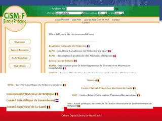 Cebam Digital Library for Health asbl
 