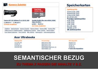SEMANTISCHER BEZUG
ZU THEMA X PASSEN DIE INHALTE Y & Z.
 