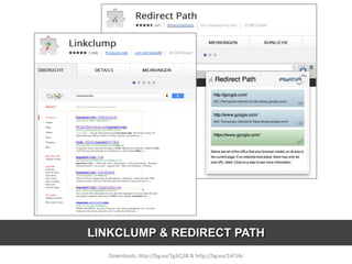 LINKCLUMP & REDIRECT PATH
Downloads: http://bg.vu/1g3Cj38 & http://bg.vu/1iiF14c
 