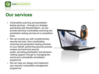 Randomstorm Information Secuirty Vulnerability Management | PPTX