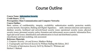 Course Outline
 