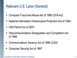 Legal, Ethical and professional issues in Information Security | PPT