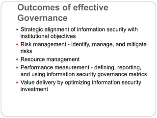 Information Security Governance and Strategy - 3 | PPTX