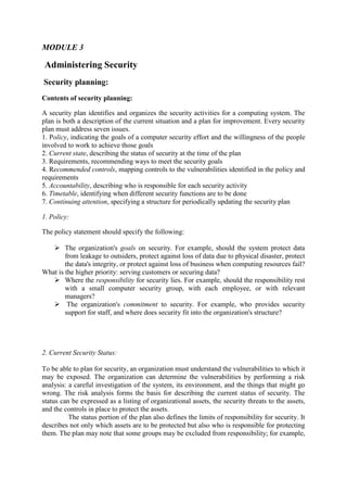 Information Security Lecture Notes | PDF