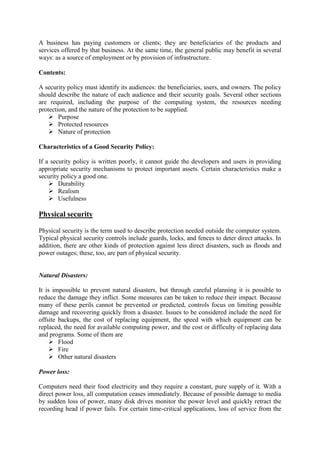 Information Security Lecture Notes | PDF