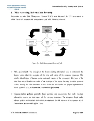 Information security management iso27001 | DOCX