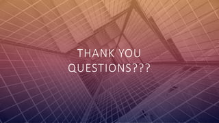THANK YOU
QUESTIONS???
 