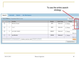 To see the entire search strategy 